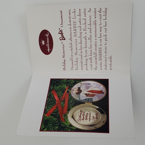 New - Vintage 1997 Hallmark Holiday Memories Keepsake Barbie Ornament - Picture 8 of 10